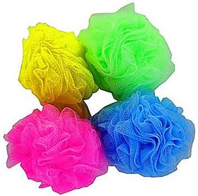 set of 4 super soft bathing loofah