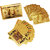 JEWEL FUEL 24K Gold Playing Cards, Gold Bar Paper Weight, Visiting Card Holder, Apple Table Clock and 2 Gold Plated Pen