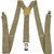 Arado Beige Solids Polyster Suspenders For Men