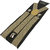 Arado Beige Solids Polyster Suspenders For Men