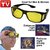 Pack Of 2 Hd Vision Night Driving Wrap Arounds Uv400 Protection Fits Over Glasses By Vg