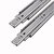 Hettich-T-C Steel 500mm Telescopic Ball Bearing Drawer Channel (Silver)