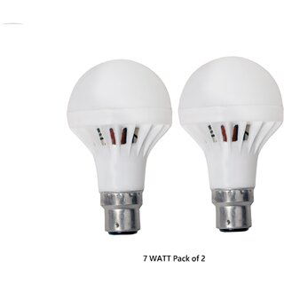 7 Watt Pack of 2 Led Bulb (6 months warranty),