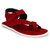 Shoegaro Men's Red Suede Leather Casual Sandal