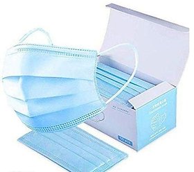 madical surgical dust face ear loop medical surgical dust face mask - surigcal mask pack of 10 ( flumask )