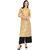 Saadhvi Golden Silk Embellished Stitched Kurta With Palazzo