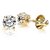 Natural diamond stud earring gold plated stud earrings for women & girls