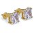Diamond  earrings original  precious gemstone american dimaond gold plated stud for fashion purpose