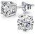 Precious diamond stone earring original  natural american diamond stud earring silver for women  girls by Ceylonmine