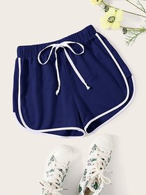 Vivient Women Blue Hosery Short