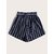 Vivient Women Blue Stripe Short