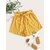 Vivient Women Yellow Striped Short