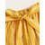 Vivient Women Yellow Striped Short
