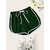 Vivient Women Green Plain Cotton Blend Short