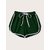 Vivient Women Green Plain Cotton Blend Short