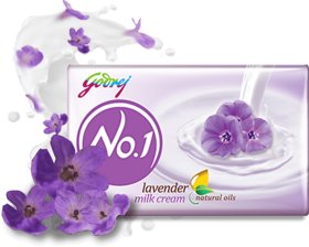 Godrej No.1 Lavender Milk Cream Soap 50g