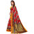 Eka Lifestyle Women's Mysore Silk Red Printed Saree