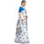 Eka Lifestyle Women's Linen Blue Printed Saree