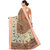 Eka Lifestyle Women's Linen Brown Printed Saree