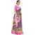 Eka Lifestyle Women's Linen Pink Printed Saree