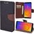 GADGETWORLD Luxury Combo of Mercury Diary Wallet Magnetic Lock Flip  Cover for Oppo A5s (Black,Brown,Blue)