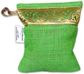Vaayu Organic Air Purifying Bag 80g Green Color Car Air Purifier Air Freshener