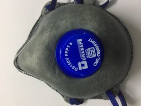 Durasafe DS150V FFP1 Face Mask With Valve ISI Marked Grey, Pack of 2