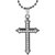 MissMister Oxidised Brass Cross Crucifix pendant Christian Men Women