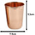 Uniqon Combo Of Copper Glass Tumblers Leak Proof Seamless 350 Ml With Akhand Laxmi Deepak Pital Diya