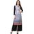Saadhvi Blue and Red Crepe Floral Print Pack of 2 Kurtas