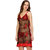 ARARA Women Embroidered Satin and Net Nighty and Night Robe Set