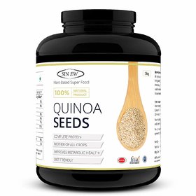 Sinew Nutrition Gluten Free White Quinoa Seeds, 5 kg