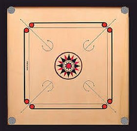 Wooden Finish Carrom Board