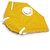 Samurai Anti-Pollution N95 Washable Mask with Respirator, Dust Protection Capacity, 5 Layered Mask, Yellow (Pack of 3).