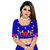 Saadhvi Blue Dupion Silk Embroidered Lehenga Choli