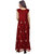 Saadhvi Maroon Net Embroidered Semi Stitched Gown