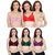 Daily Wear Hosiery Non-Padded Bra (Pack of 6)