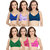 Daily Wear Hosiery Non-Padded Bra (Pack of 6)