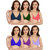 Daily Wear Hosiery Non-Padded Bra (Pack of 6)