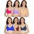Daily Wear Hosiery Non-Padded Bra (Pack of 6)