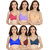 Daily Wear Hosiery Non-Padded Bra (Pack of 6)