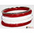 FABIDO Traditional Shankha Pola Dhakai Shankha Bengali Bangles Red  White Set for Women/Girls/Ladies Without Joint