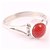 Red Moonga ring original  lab certified coral gemstone 5.25 ratti for unisex
