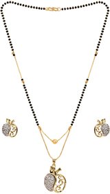 Hetprit Trendy Brass Pendent Combo Set  For Women