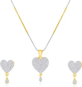 Hetprit Brass Gold Plated Beautiful Pendent Set For Woman