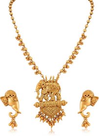 Hetprit Alloy Gold Plated Jewellry Set For Woman