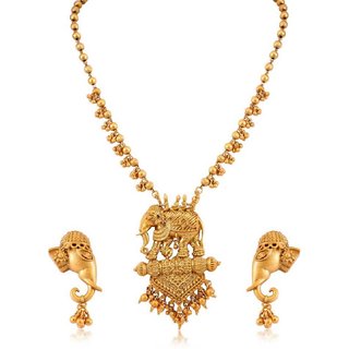 Hetprit Alloy Gold Plated Jewellry Set For Woman