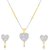 Hetprit Brass Gold Plated Beautiful Pendent Set For Woman