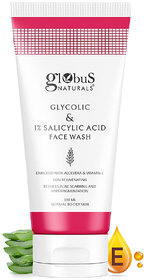 Globus Naturals Glycolic & 1% Salicylic Acid Face wash 100 ml