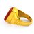 Red coral ring 6.25 ratti original  natural gemstone moonga gold plated ring for women  men